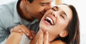 Closeup of beautiful young couple embracing and laughing; Shutterstock ID 69135130; PO: The Huffington Post; Job: The Huffington Post; Client: The Huffington Post; Other: The Huffington Post