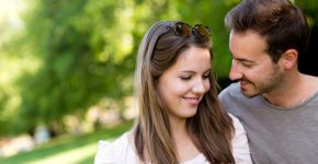 Portrait of an affectionate couple flirting outdoors; Shutterstock ID 113729680; PO: The Huffington Post; Job: The Huffington Post; Client: The Huffington Post; Other: The Huffington Post